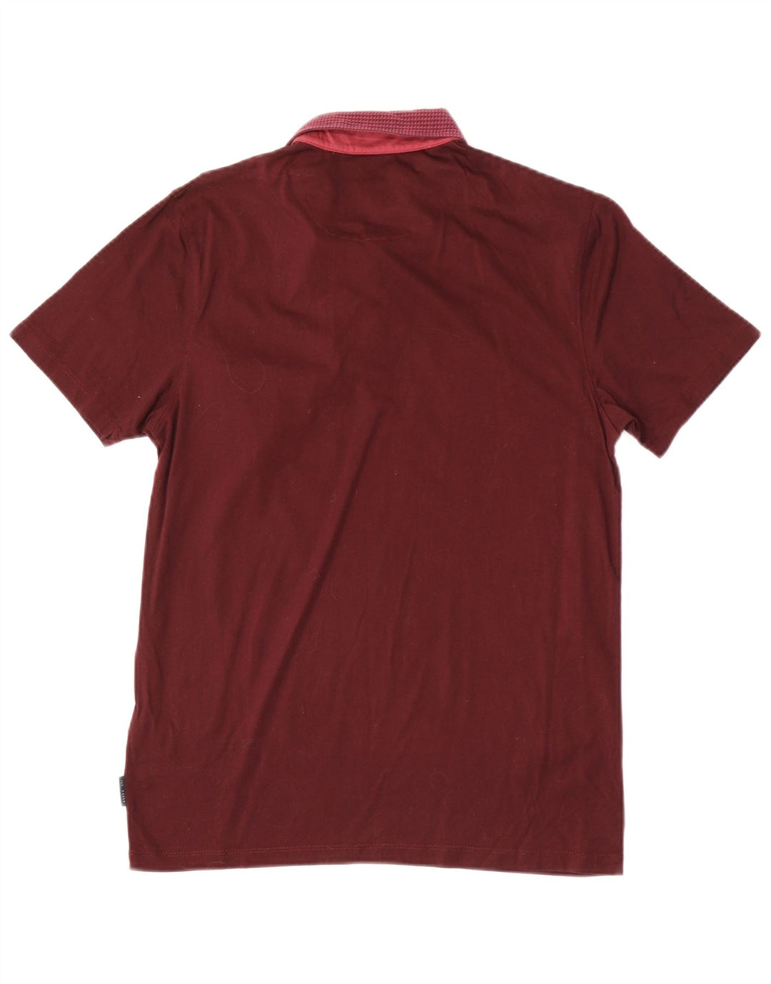 Ted Baker Polo Homme Taille 3 Coton Géométrique Marron Moyen