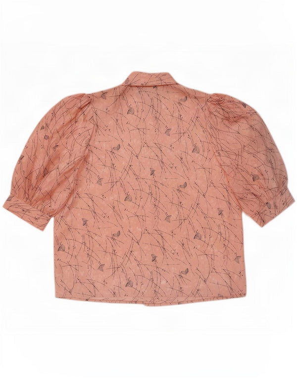Blusa feminina Canda com estampa abstrata de manga curta UE 42 grande rosa