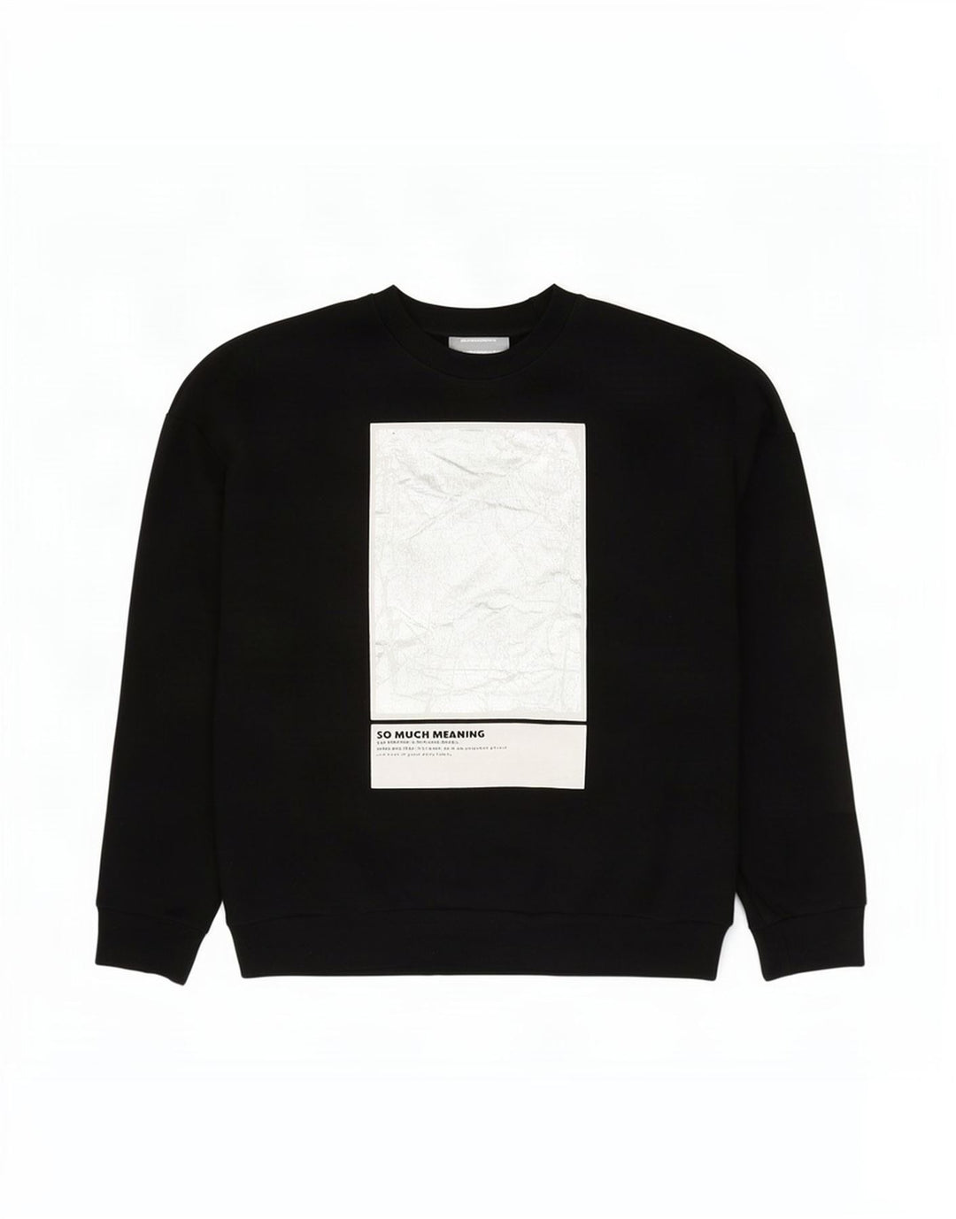 Zara Womens Graphic Oversized Sweatshirt Jumper UK 16 Large Black Cotton