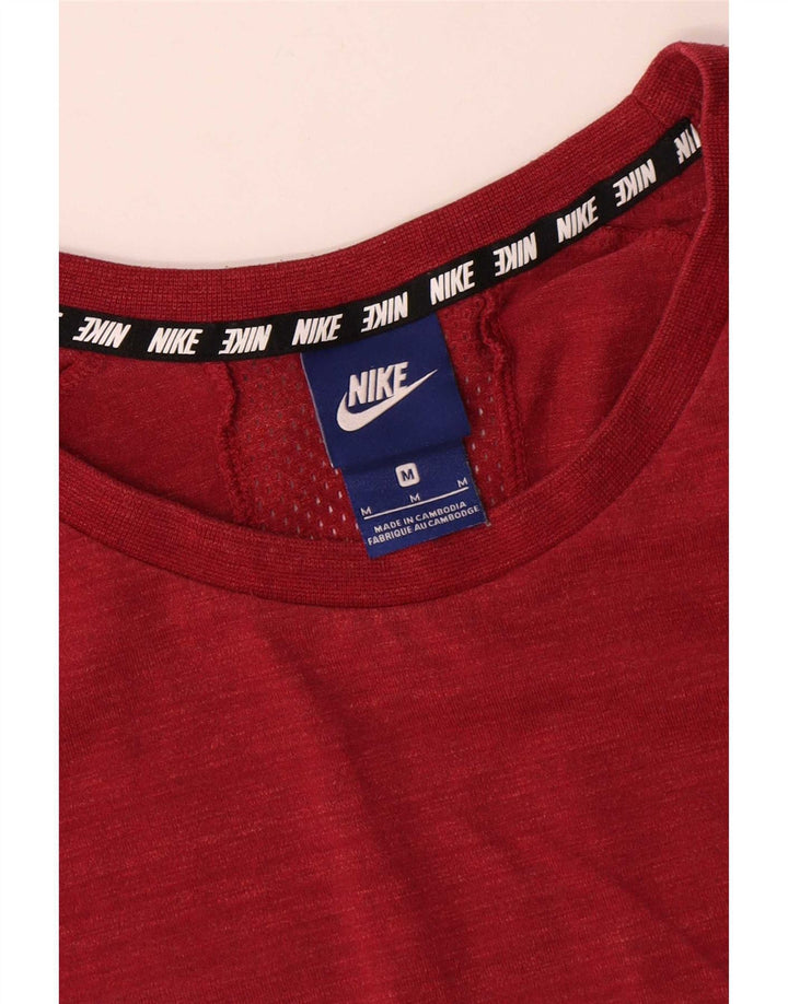 Nike Mens T-Shirt Top Medium Red Flecked