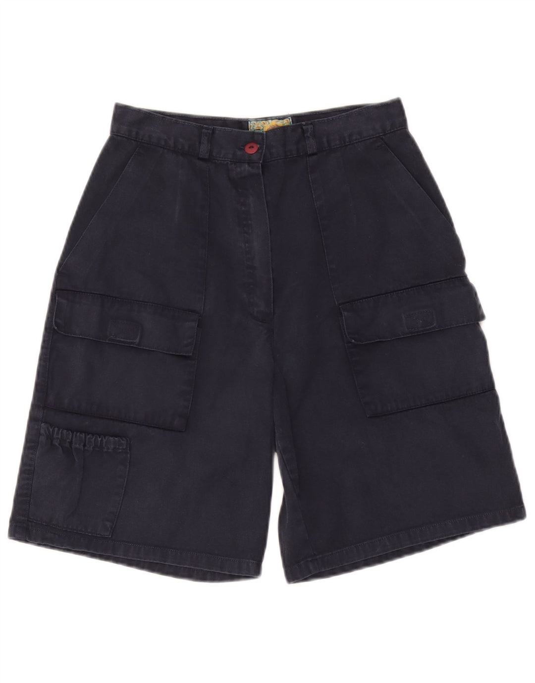 Vintage Womens Bermuda Cargo Shorts IT 44 Medium W28 Navy Blue Cotton