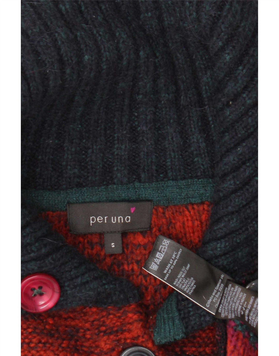 Suéter feminino Marks & Spencer Per Una Cardigan Reino Unido 10 pequeno multicolorido