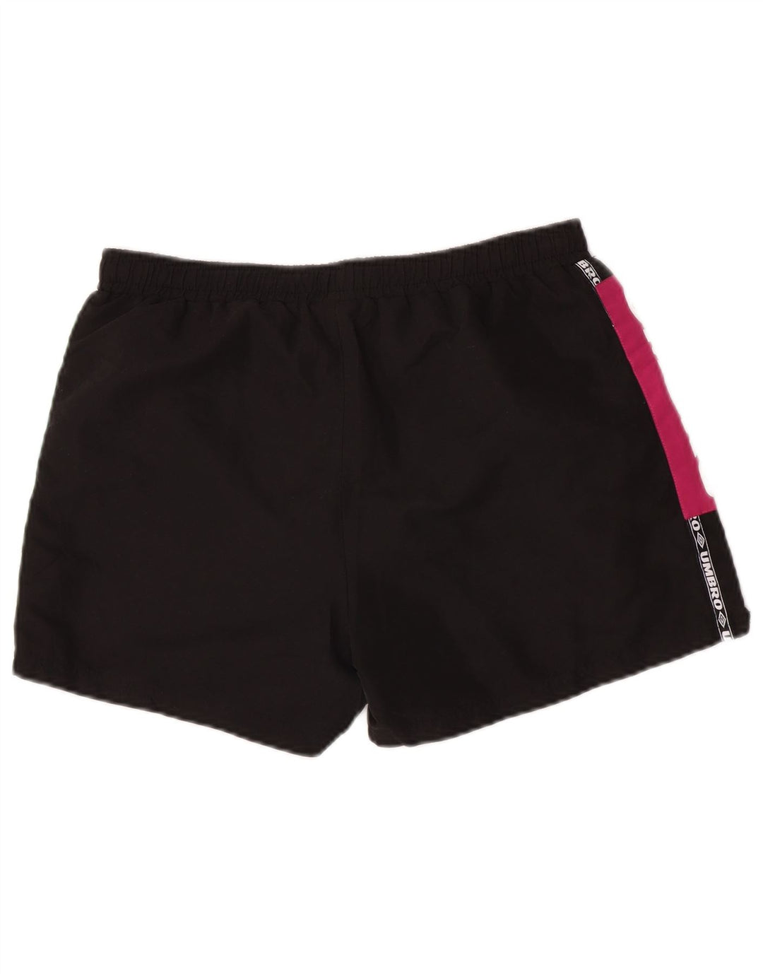 Umbro Mens Graphic Sport Shorts Medium Black Colourblock Polyester