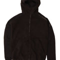 ADIDAS Mens Hooded Fleece Jacket UK 38 Medium Black