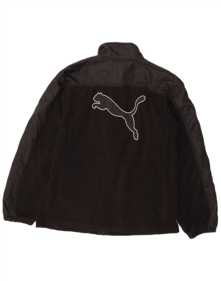 Puma Boys Graphic Fleece Jacket 13-14 Years XL  Black Polyester