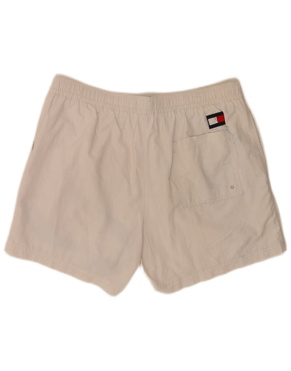 Tommy Hilfiger Mens Graphic Regular Swimming Shorts XL White Colourblock