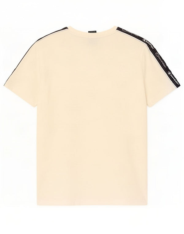 Champion T-Shirt Graphique Homme Blanc Moyen Coton Colorblock