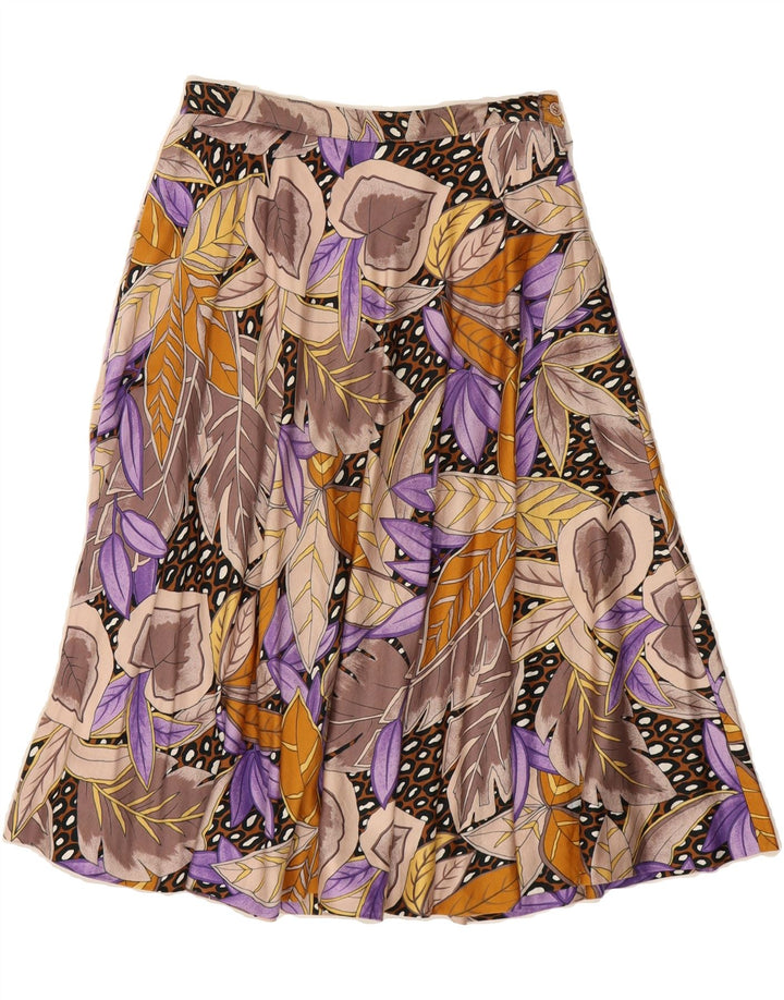 VINTAGE Womens A-Line Skirt W26 Small  Multicoloured Floral Vintage Vintage and Second-Hand Vintage from Messina Hembry 