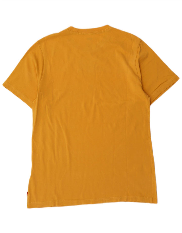 Levi's Mens Relaxed Graphic T-Shirt Top Small Yellow Cotton