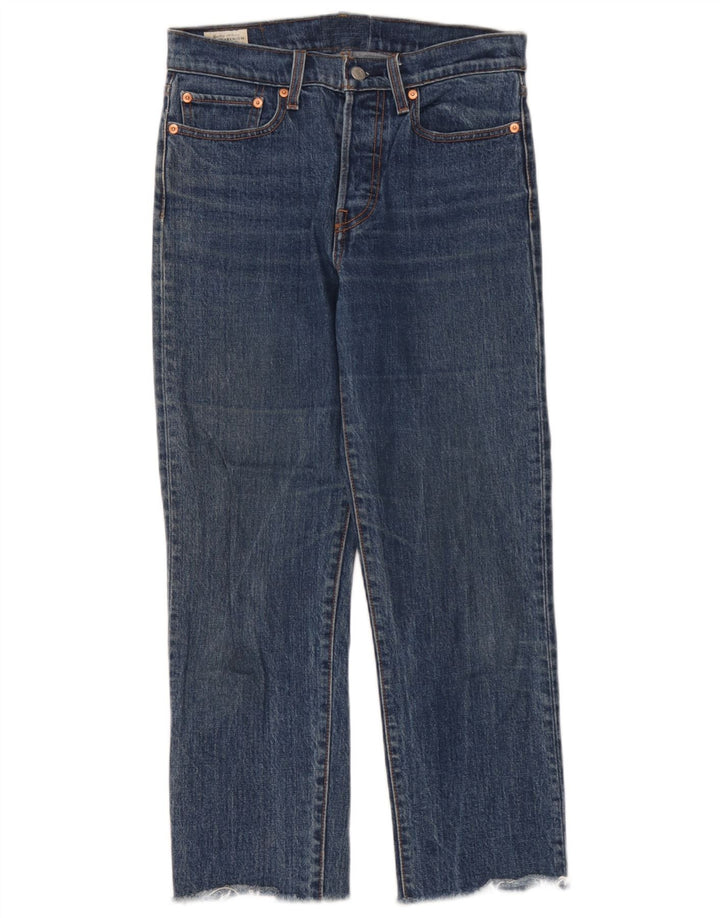 Levi's Womens Straight Jeans W27 L28 Blue Cotton
