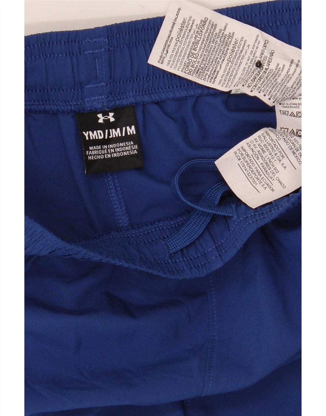 Under Armour Boys Sport Shorts 9-10 Years Medium Blue Polyester