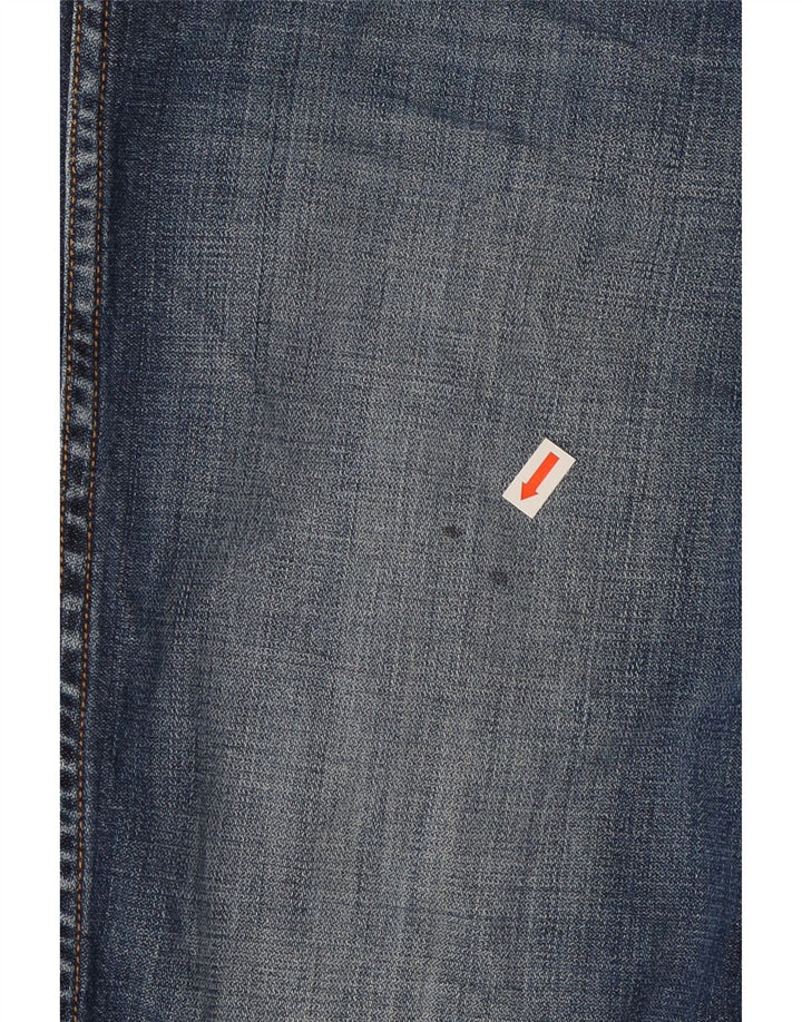 Wrangler Mens Spencer Straight Jeans W34 L29 Blue Cotton