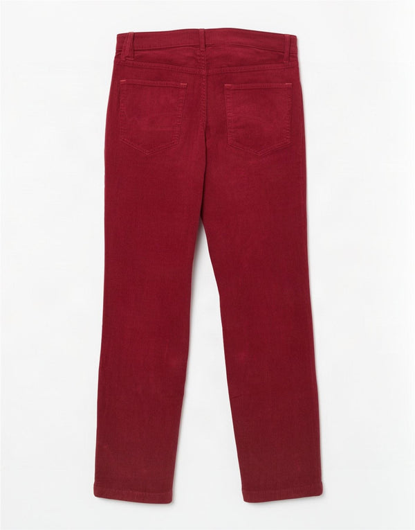 White Stuff Pantalones rectos de pana para mujer UK 40 Medium W30 L30 Rojo