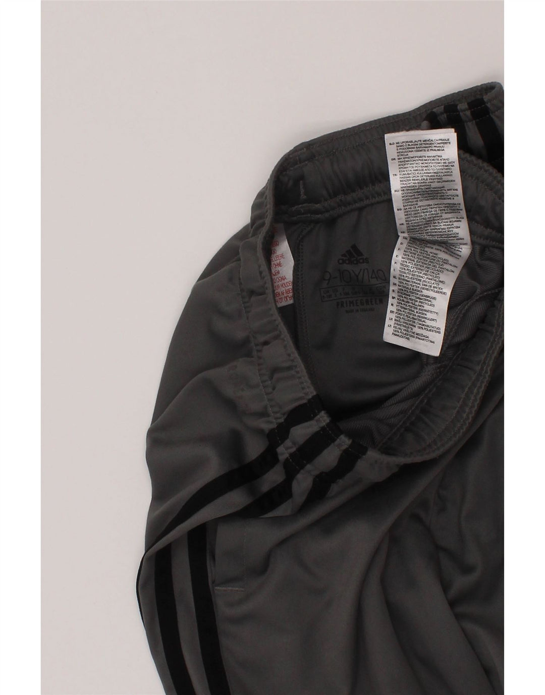 Adidas Boys Sport Shorts 9-10 Years Grey Polyester