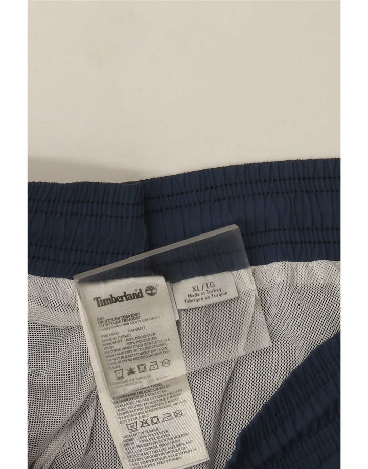 Pantaloncini da bagno da uomo Timberland XL blu navy in poliestere