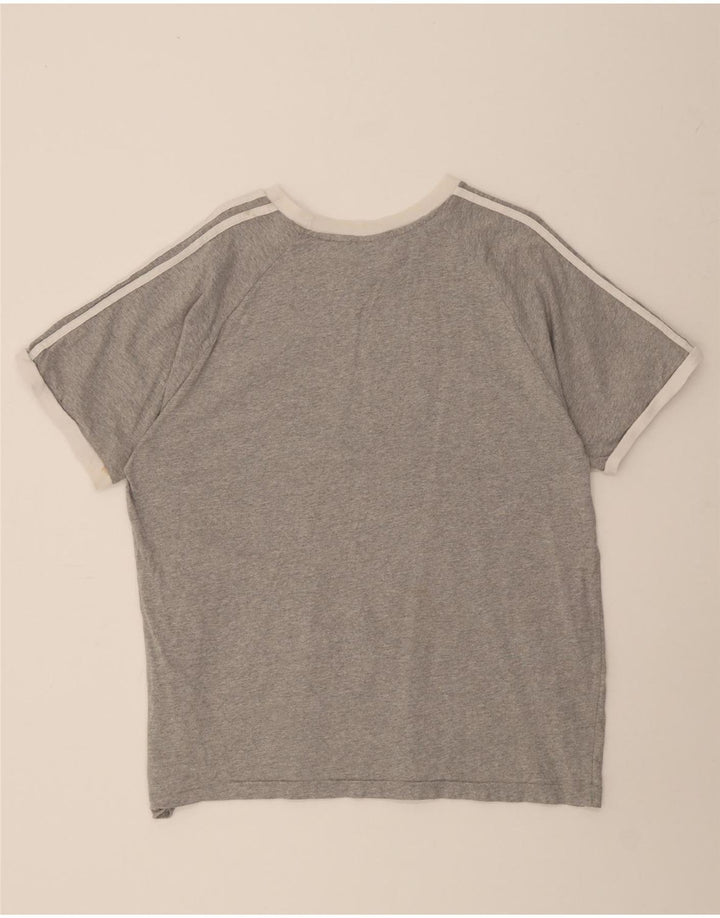 ADIDAS Mens T-Shirt Top XL Grey Cotton Vintage Adidas and Second-Hand Adidas from Messina Hembry 