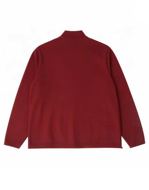 Marks & Spencer Chaqueta polar para mujer UK 22 3XL Poliéster burdeos