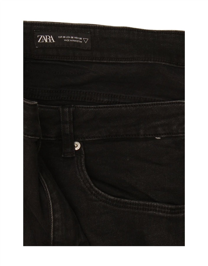 Zara Mens Slim Jeans EU 46 XL W36 L28 Black