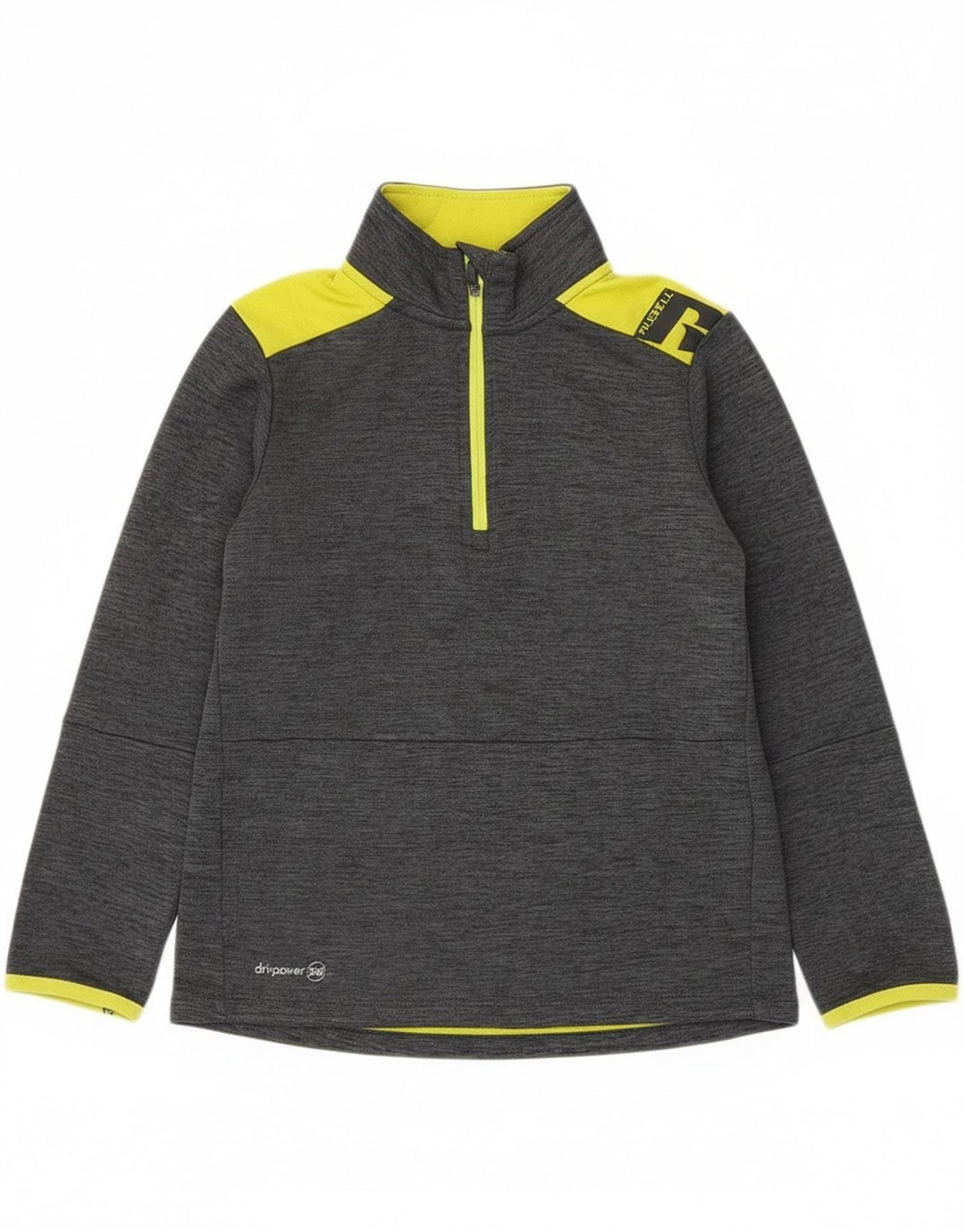 Russell Athletic Boys Pullover Tracksuit Top 7-8 Years Medium Grey