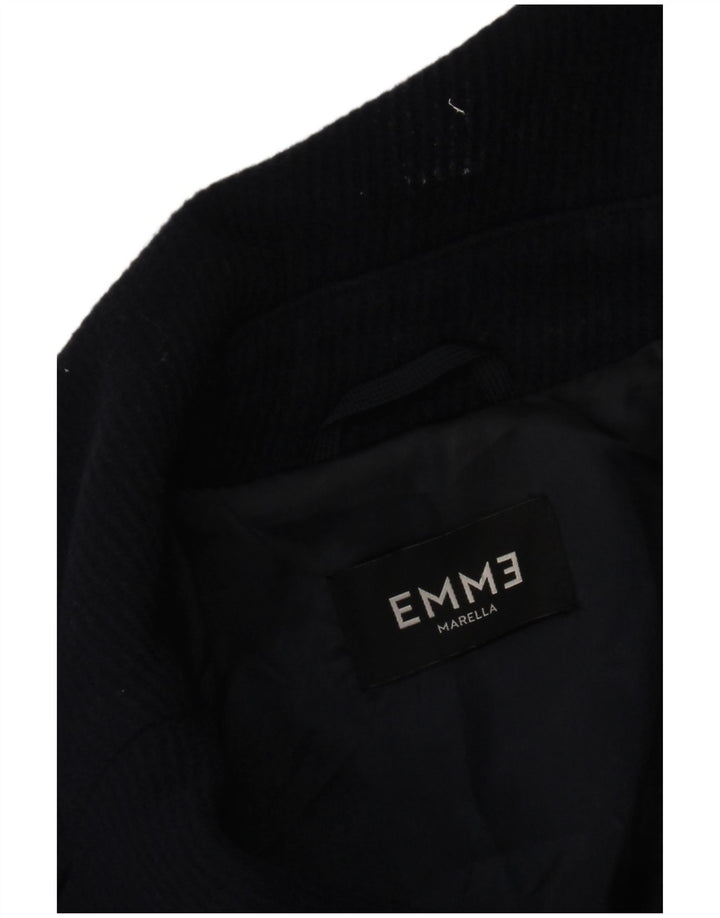 Marella Damen EMME Pea Coat UK 12 Medium Marineblau