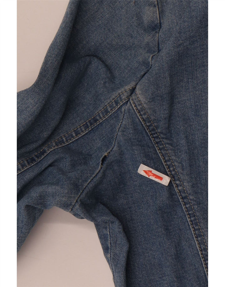 Krizia Dame Oversized denimjakke Størrelse 25 Stor Blå Bomuld