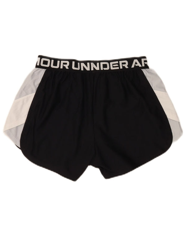 Under Armour Graphic Sports Shorts til kvinder UK 12 Medium Black Colourblock