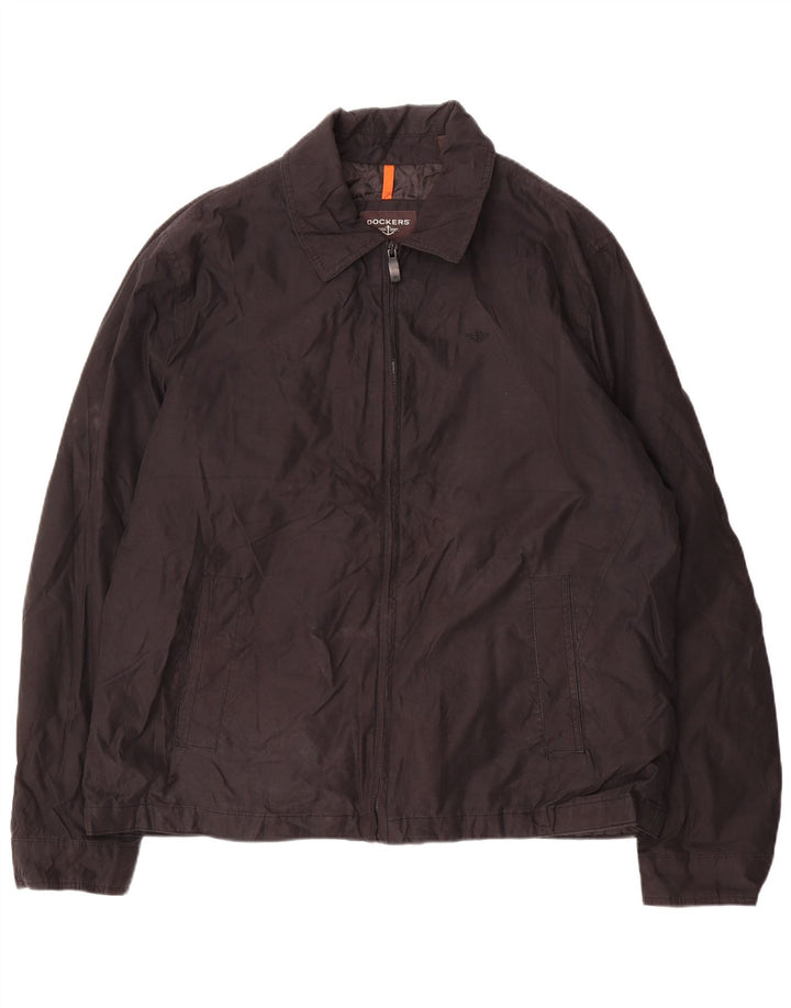 Dockers Mens Bomber Jacket UK 42 XL Black Polyester