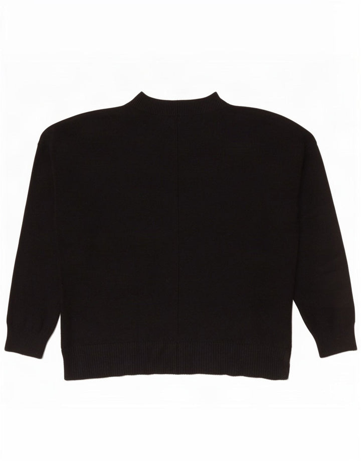 Oasis dame sweater med rund hals DK 14 Medium Sort viskose
