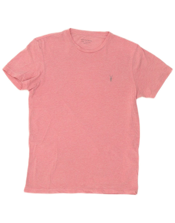 All Saints Mens Camiseta Regular Fit Top XS Algodão Rosa