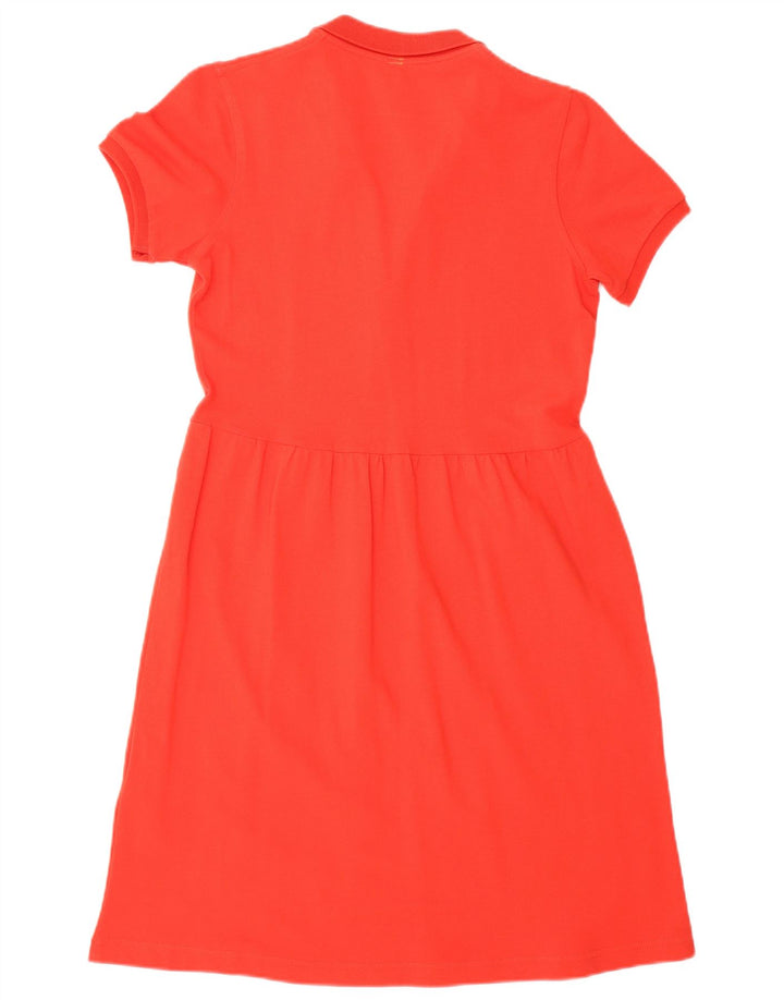 Sun68 Womens Polo Dress UK 12 Medium Red Cotton