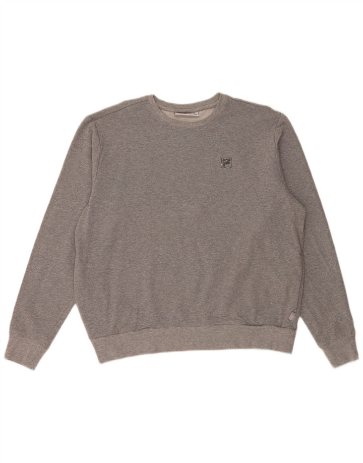 Fila Womens Sweatshirt Jumper UK 16 Large Grey Cotton