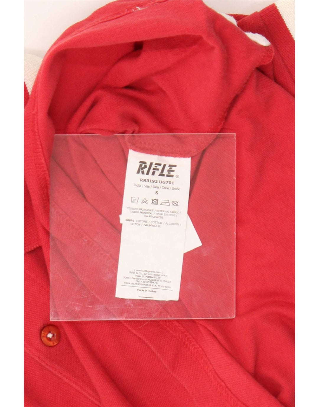 Polo Homme Rifle Petit Coton Rouge