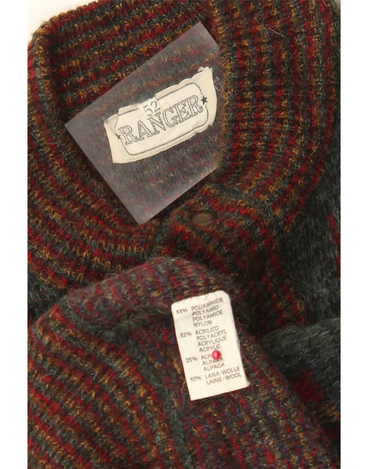 Maglione cardigan da uomo con motivo astratto Ranger IT 52 Large Verde Poliammide