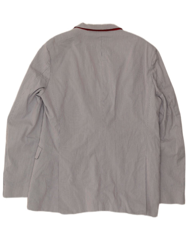 Giacca blazer da uomo a 2 bottoni Tommy Hilfiger IT 50 grande gessato grigio