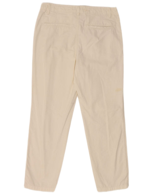 Calça Chino Reta Feminina Zara EU 38 Pequeno W28 L26 Branco