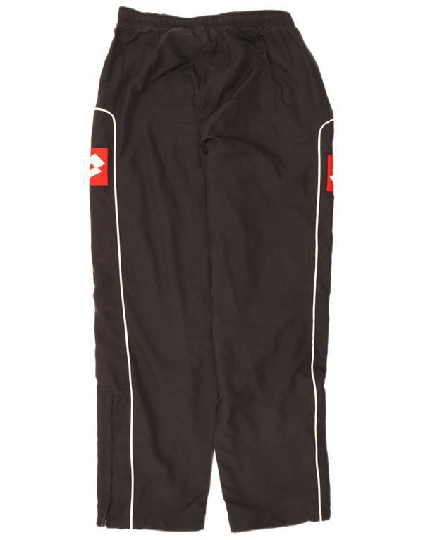 Pantaloni da tuta con grafica da uomo Lotto Large in poliestere color block nero