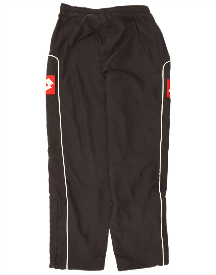 Pantaloni da tuta con grafica da uomo Lotto Large in poliestere color block nero