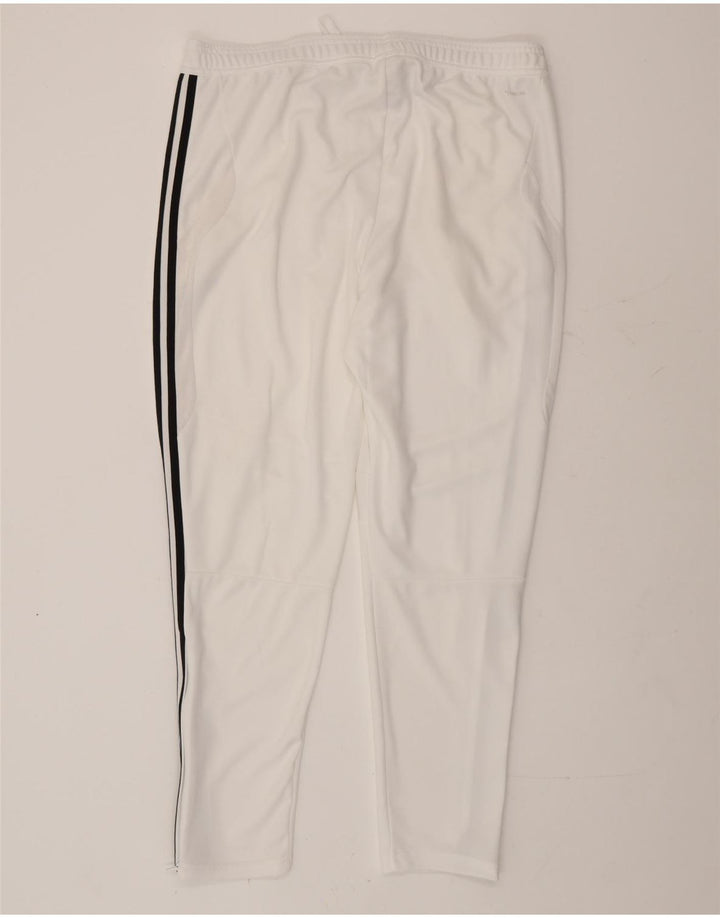 Adidas Mens Climacool Tracksuit Trousers XL  White Polyester
