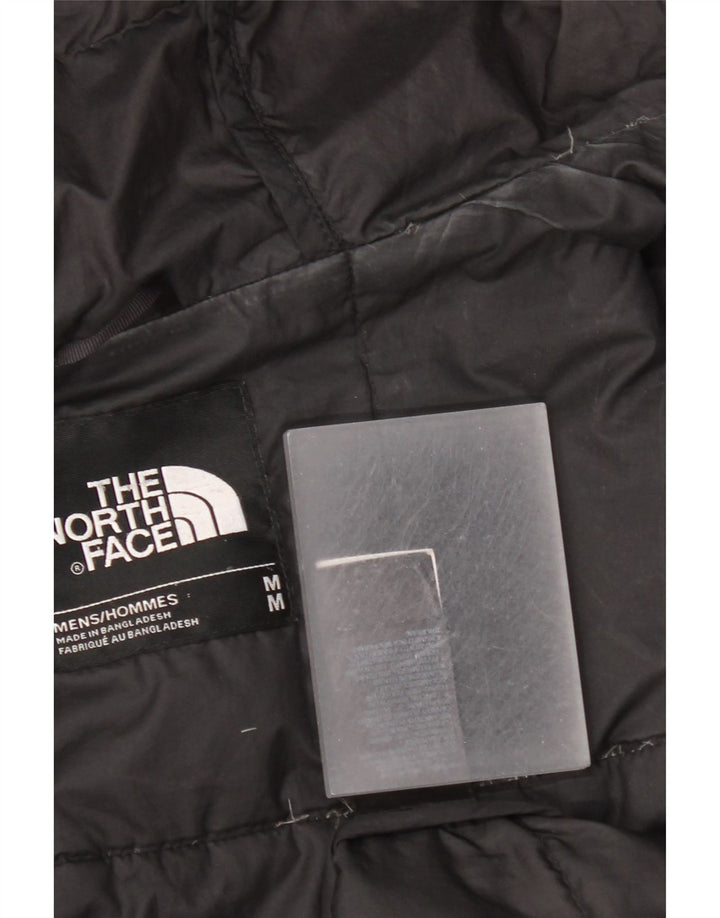 The North Face Mens Hooded Padded Jacket UK 38 Medium Black Polyester