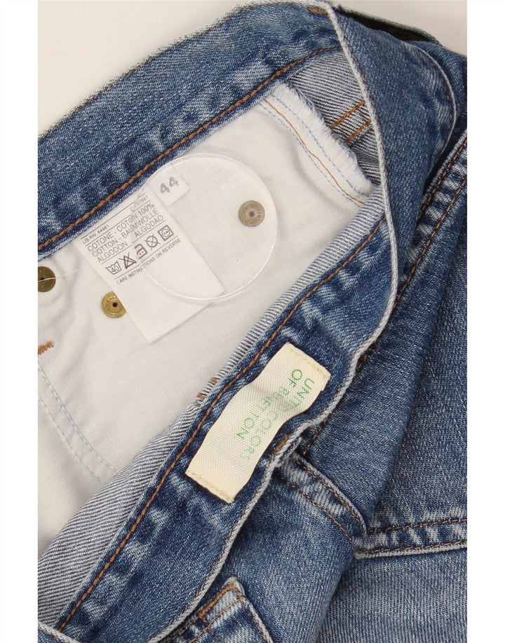 BENETTON Womens Capri Jeans IT 44 Medium W32 L22 Blue Cotton Vintage Benetton and Second-Hand Benetton from Messina Hembry 
