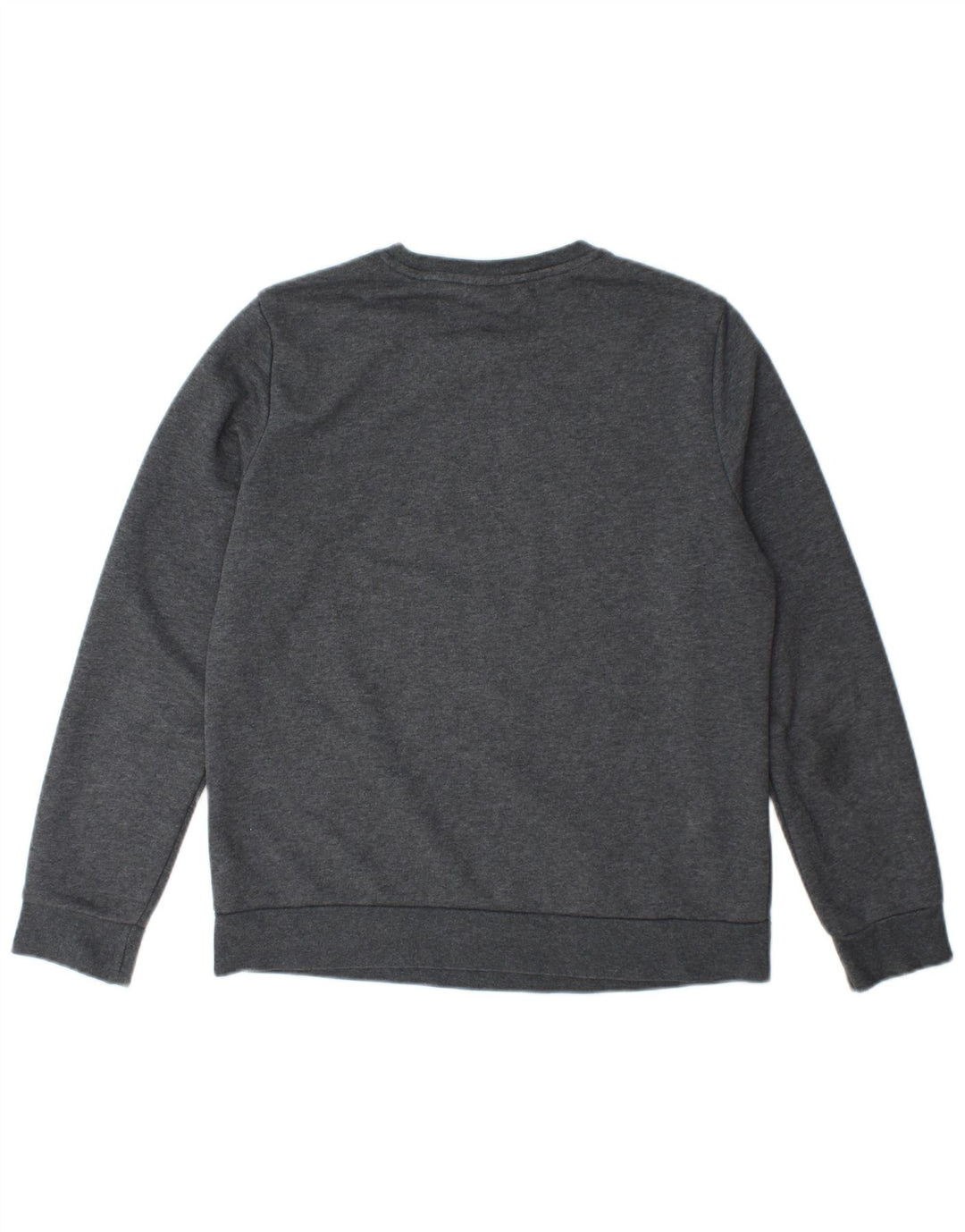 Adidas Womens Graphic Sweatshirt Jumper UK 12/14 Medium Grey Cotton
