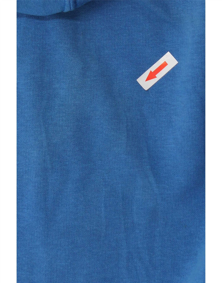 Puma Mens Graphic Zip Hoodie Sweater Medium Blue Cotton