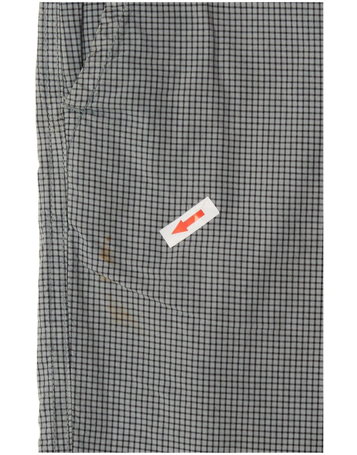 Converse Chino Shorts til mænd store W34 grå ternet bomuld