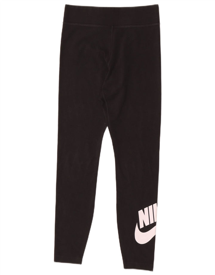 Nike Leggings graphiques pour femmes UK 12 coton noir moyen