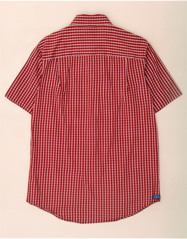 Gap Mens Short Sleeve Shirt Small Red Gingham