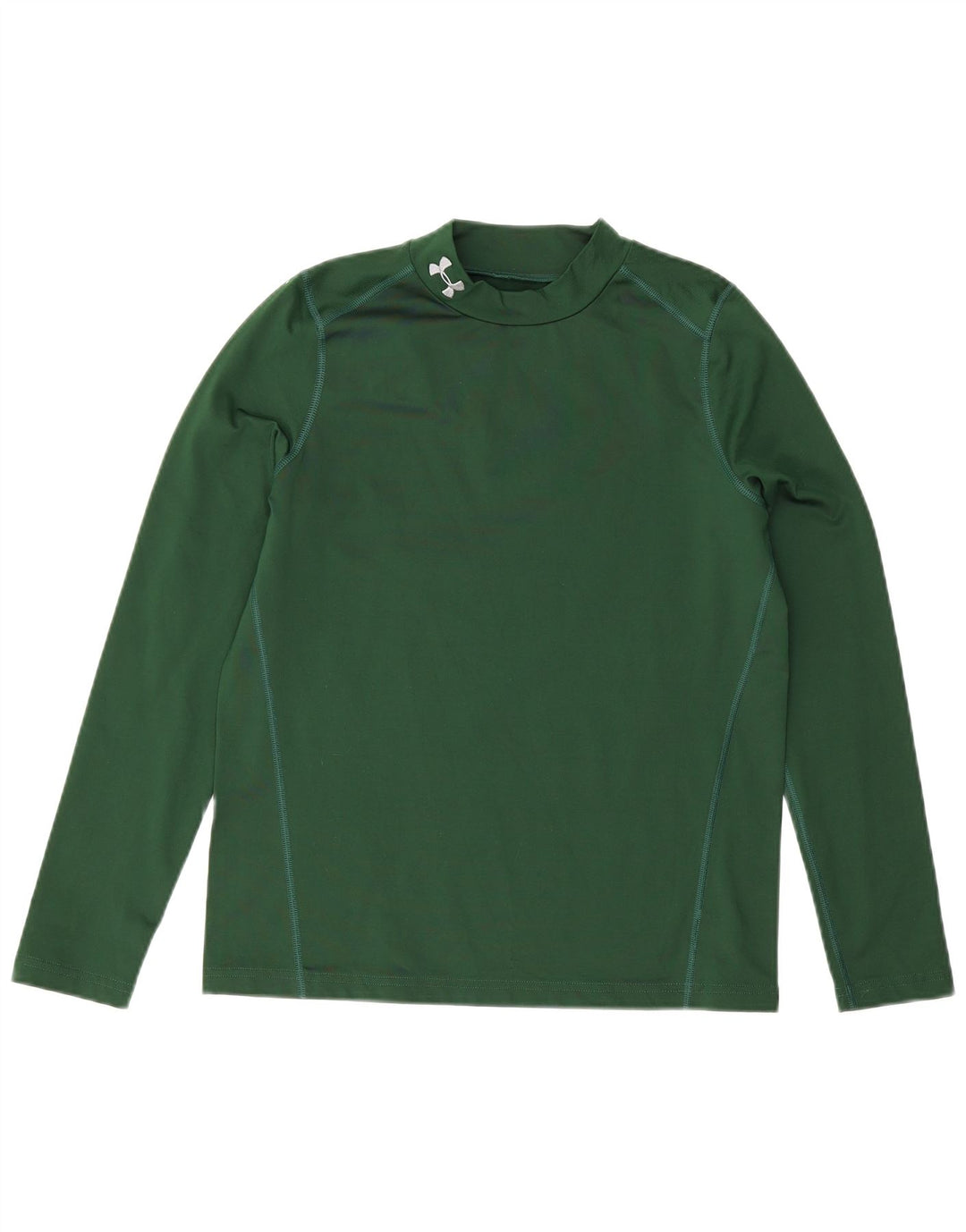 Under Armour Boys Cold Gear Top Long Sleeve 13-14 Years XL Green Polyester