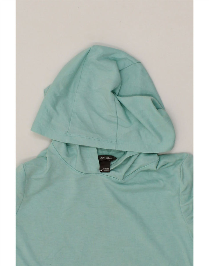 EDDIE BAUER Girls Hoodie Jumper 10-11 Years Medium  Turquoise Polyester Vintage Eddie Bauer and Second-Hand Eddie Bauer from Messina Hembry 