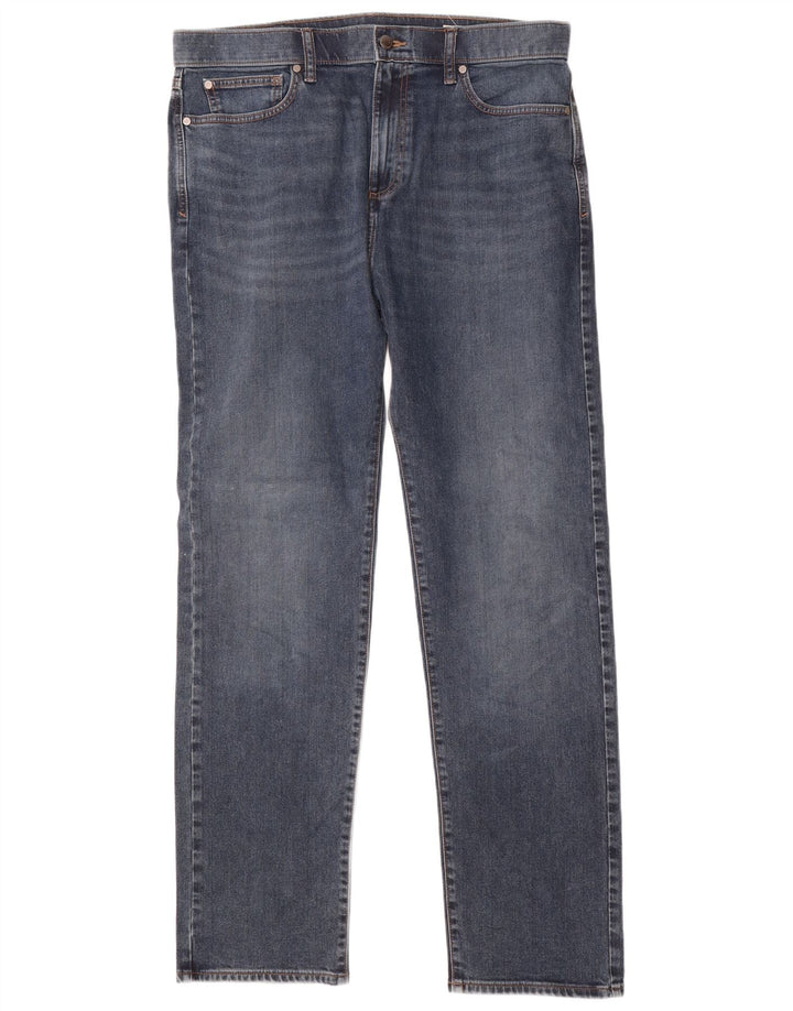 Marks & Spencer Mens Regular Straight Jeans W36 L32 Blue Cotton