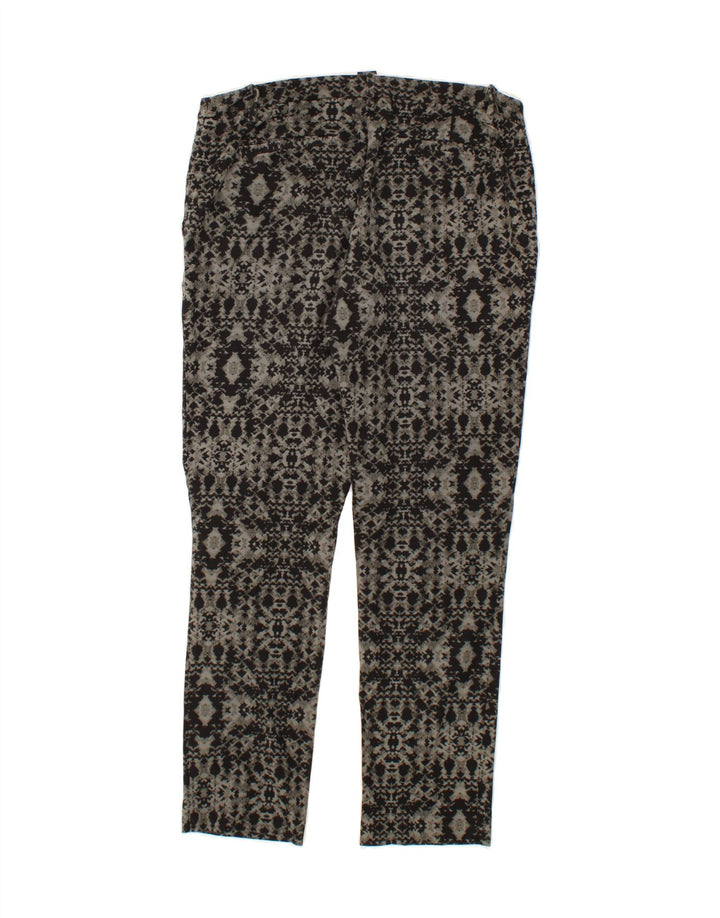 MOSSIMO Womens Abstract Pattern Chino Trousers US 10 Large W34 L28 Grey Vintage Mossimo and Second-Hand Mossimo from Messina Hembry 
