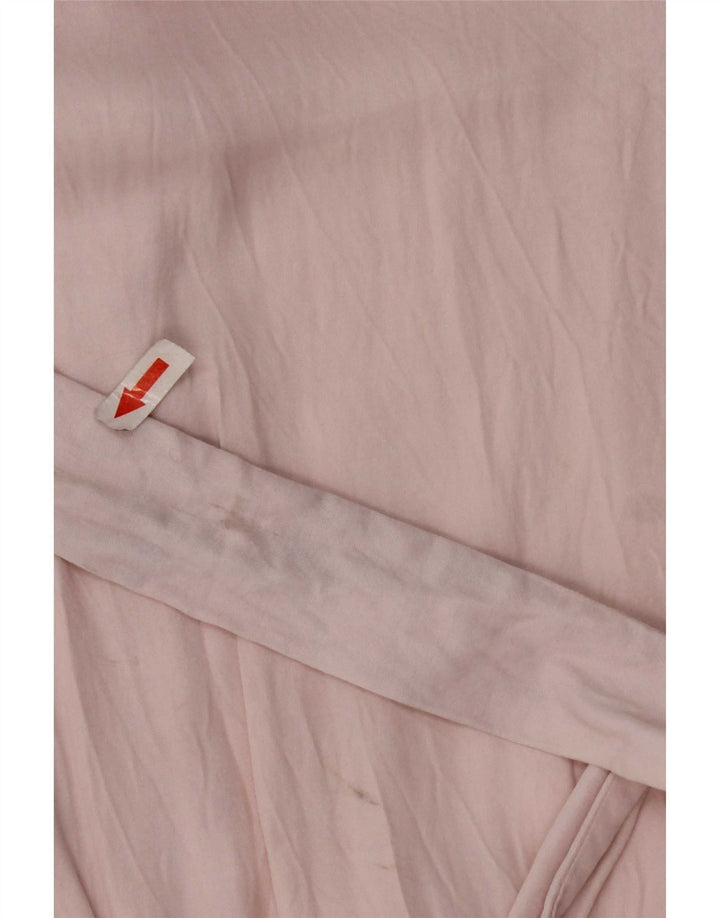 Zara Womens Wrap Dress UK 10 Small Pink Viscose